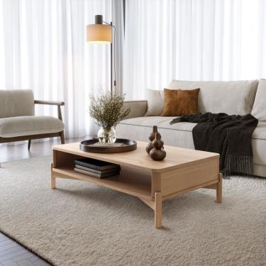 Imagem de Mesa de Centro 3314U Nest de Madeira Maciça Tauari Finestra