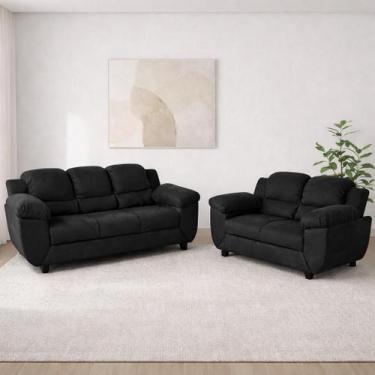 Imagem de Conjunto de Sofás Clássico 3 e 2 Lugares - Nabas Estofados