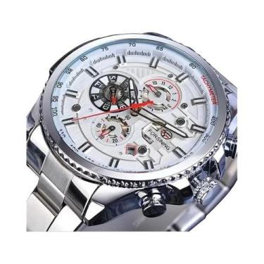 Imagem de Relógio Mecânico Automático Masculino Com Calendário E Fundo Transpare