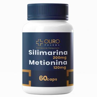 Imagem de Silimarina 200mg Metionina 120mg  Cápsulas para Saúde - Ouro Pharma, 1