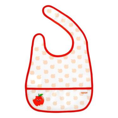 Imagem de Babador infantil impermeável pimpolho 25x31cm cores +6m, Maçã