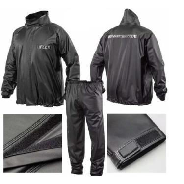 Imagem de Capa de chuva conjunto Flex Básico preto Delta Flex - Delta flex , P
