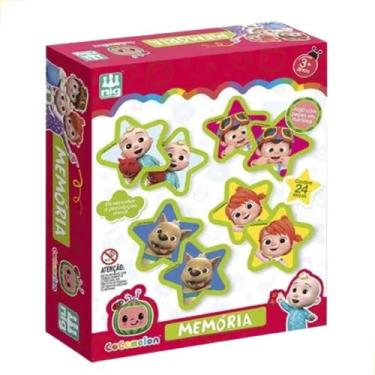 Imagem de Jogo da Memoria Cocomelon Madeira Nig Brinquedos