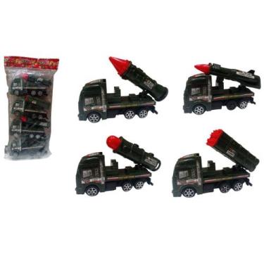 Imagem de Caminhão de Brinquedo Fricção Coleção Miniaturas Militar - Europio