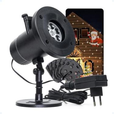 Imagem de Projetor De Imagens Natalinas 3d Decorações Natal Festivo - Hxt