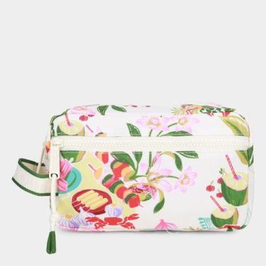 Imagem de Necessaire Farm Amo Comida De Praia Feminina, Verde, Branco, Único