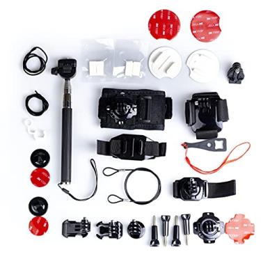 Imagem de Kit De 22 Acessórios Para Skate, Ski E Snowboard Para Gopro
