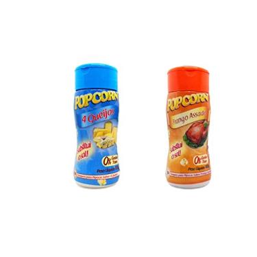 Imagem de Temperos P/ Pipoca Popcorn Cx 12 Frascos. 6 Quatro Queijos - 6 Frango Assado