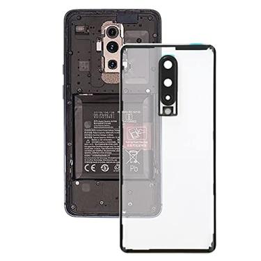 Imagem de Para a tampa traseira da bateria OnePlus 8 com lente de câmera (transparente)