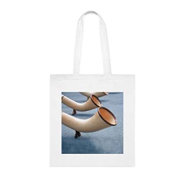 Imagem de Bolsa de três Alphorns, presente de três Alphorns, bolsa de ombro três Alphorns, três bolsas reutilizáveis Alphorns, ideia de presente de cesta de Natal de aniversário, presente para