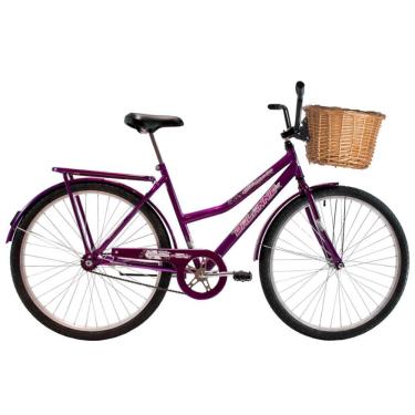 Imagem de Bicicleta Aro 26 Feminina Freio no Pé CP Classic Violeta com Cestinha