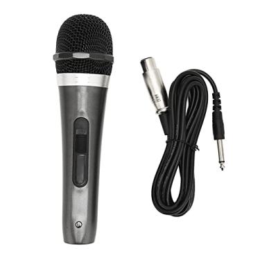 Imagem de Microfone Com Fio, Microfone Portátil De 6,5 Mm Com Cabo De 3 Metros Com Isolamento De Ruído Microfone Vocal Dinâmico Para Canto De Karaokê, Fala, Casamento E Atividades Ao Ar Livre