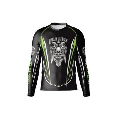 Imagem de Camiseta Manga Longa Proteção Uv50 Harley Davidson Praia Md4 - Everest