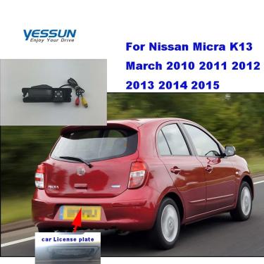 Imagem de Câmera traseira do carro Para Nissan Micra K13 Março 2010  2015 Renault Sandero câmera de visão