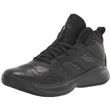 Imagem de adidas Cross Em Up 5 infantil, Preto/Preto/Carbono, 11 Wide Little Kid