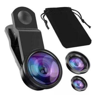 Imagem de Kit 3 Lente Olho De Peixe Celular Fish Eye Top - importer store