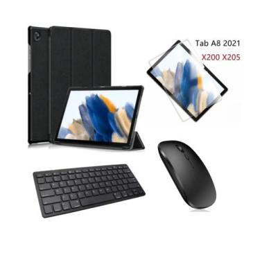 Imagem de Capa Smart Com Teclado E Mouse Bluetooth Para Tablet Galaxy A8 X200 X2