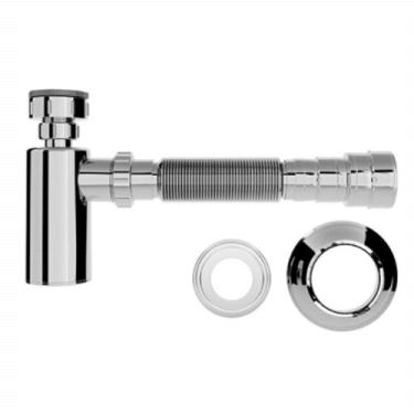 Imagem de  sifão copo universal cromado 031702*  - blukit