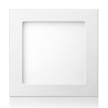 Imagem de Plafon Embutir Luminária Led 12w Quadrado Bivolt Elgin, Branco Quente