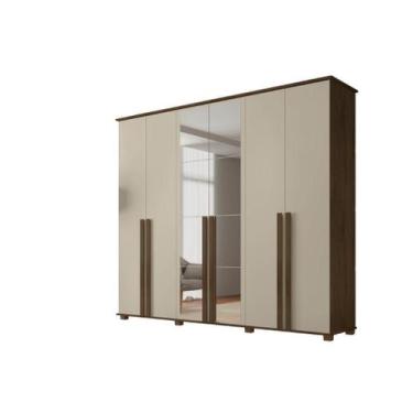 Imagem de Roupeiro/Armário/Guarda Roupas/Organizador AMS 6 Portas Sendo 2 Centra