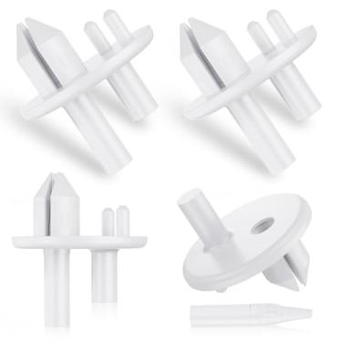 Imagem de Suporte de capa de prateleira mais nítida, 4 peças de peças de prateleira de geladeira compatíveis com suporte de geladeira Frigidaire Substituir para 1513081 240423701 240350802 AH2358879 AP4393090