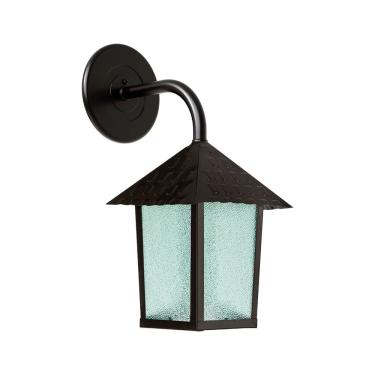 Imagem de Arandela Blumenau Colonial Quadrada Vidro Pontilhado E27 Bivolt