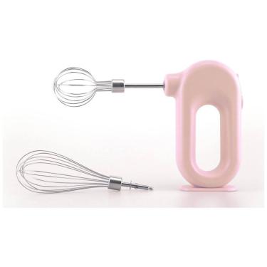 Imagem de MINI Batedeira de Mão com 4 Velocidades e Acessórios de Aço Inox, 4W, 110v, WYNBOOP EB002, Rosa