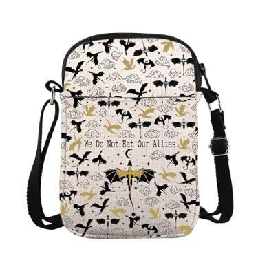 Imagem de ZJXHPO Bolsa tiracolo Dragon Book Cross We Do Not Eat Our Allies Bolsa de ombro Dragon Rider, Allies Cb