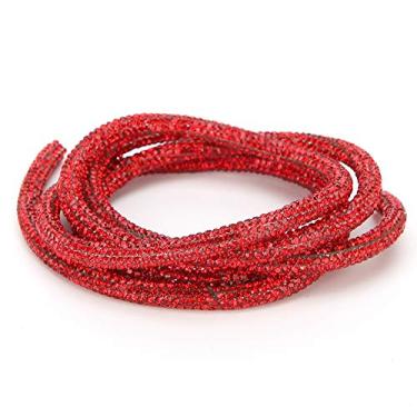 Imagem de Corda de , corrente de cristal, joias, artesanato, costura, vestido de casamento, acessórios de decoração para acessórios de roupas, colares, vestidos e sapatos (vermelho)