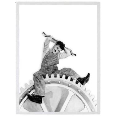 Imagem de Quadro Charlie Chaplin Tempos Modernos 45x34cm