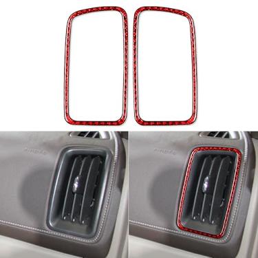 Imagem de NVCNX Fibra De Carbono Premium Real Compatível Com Chevrolet Colorado/Gmc Canyon 2015 2016 2017 2018 2019 2020 2021 2022 Painel Lateral Do Carro, Moldura Da Saída Ar, Acabamento Interno, Adesivos, D