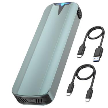 Imagem de FEMORO Gabinete Nvme, Estojo Para Ssd M.2, Adaptador Externo Usb 3.2 Gen2 M2 Sata De 10 Gbps Sem Ferramentas, Design Resfriamento Aprimorado, Suporte Ajuste Uasp Alta Velocidade Chaves M&M+B E Taman