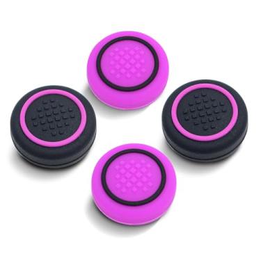 Imagem de HEATFUN Capas Para Joystick Asus Rog Ally Thumb Grip, Capa De Silicone Macio Compatível Com - Roxo/Preto