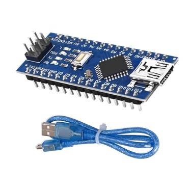 Imagem de PAMEENCOS 1 Peça Atmega328P Mini Usb Nano V3.0 Ch340G 5V 16M Placa De Microcontrolador Para Arduino Com Cabo