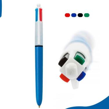 Imagem de Caneta Esferográfica 4 Cores Retrátil 1.0mm Clássica - Bic