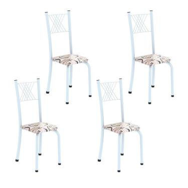 Imagem de Cadeiras para Sala de Jantar 4 Unidades Sara Branco