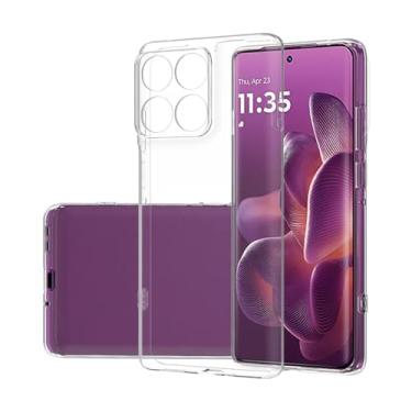 Imagem de Capa Capinha Case TPU Transparente Compatível Motorola EDGE 50 PRO Anti Impacto Alta Proteção Premium