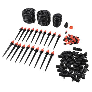 Imagem de Kit de de Irrigação por Gotejamento Rápido, Kit Automático de de Rega de Jardim Com Bicos e Aspersores Ajustáveis ​​para Jardim, Estufa, Gramado, Vasos de Plantas