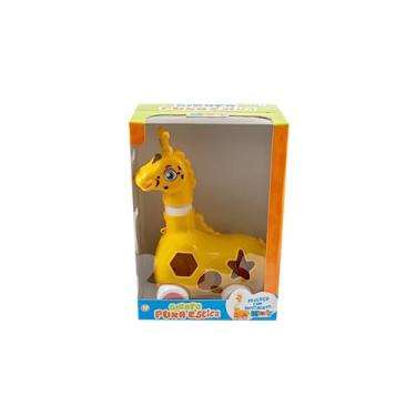 Imagem de Kendy Brinquedo Educativo de Encaixar Girafa Puxa Estica com Blocos