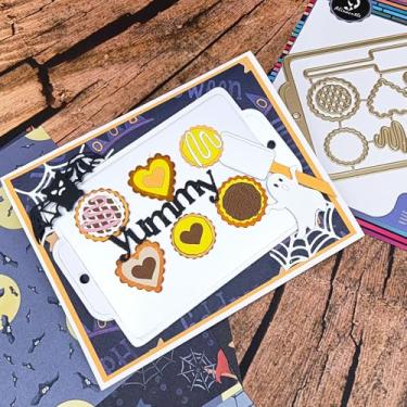 Imagem de Alinacutle Conjunto de moldes de corte dourado, corte de metal, corte de metal, para embalagem de presente, artesanato, artesanato, cartões, faça você mesmo, álbuns, álbuns, decoração de presentes de