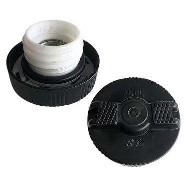 Imagem de Tampa do tanque de combustível da empilhadeira 23320-23600-71, tampa do tanque diesel 233202360071 compatível com acessórios da tampa do tanque de combustível da empilhadeira Toyota Mitsubishi Komatsu