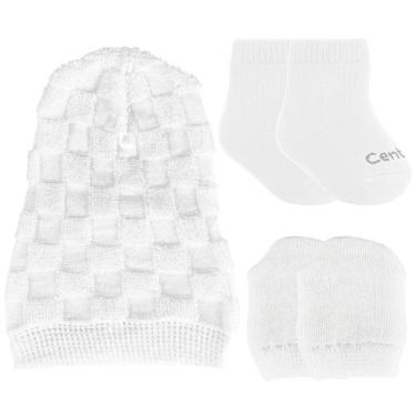 Imagem de Kit Para Enxoval Bebê Saída Maternidade Recém Nascido Roupinha Touca L