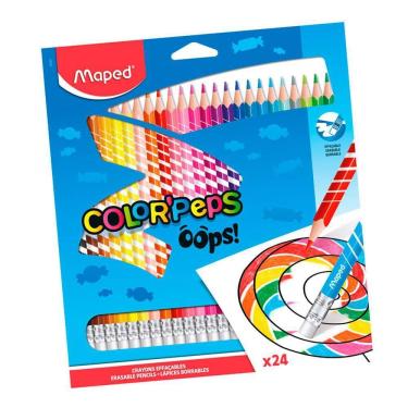 Imagem de Lápis De Cor Color Peps Apagável 24 Cores