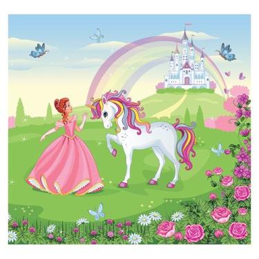 Imagem de Papel de Parede Adesivo Infantil Castelo Princesa Quarto Menina - 711p