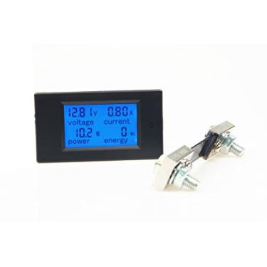 Imagem de KNACRO Medidor CC 12V 24V 36V 48V 60V 72V 6,5-100V 100A Display LCD Voltagem Corrente Energia Tester Voltímetro Amperímetro Volt Amp Meter Detector Watt com derivação de corrente 100A