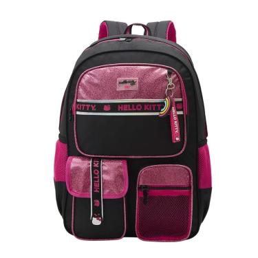 Imagem de Mochila Infantil De Costas Escolar Adolescente Hello Kitty