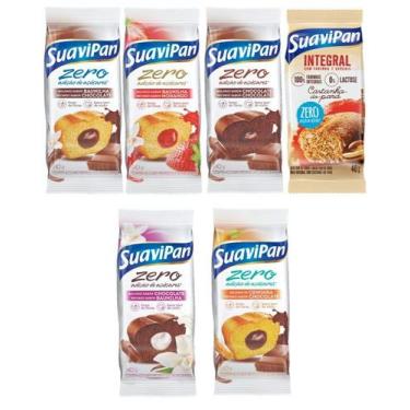 Imagem de 4 Bolinho Recheado Sabores 12 un 40g Suavipan