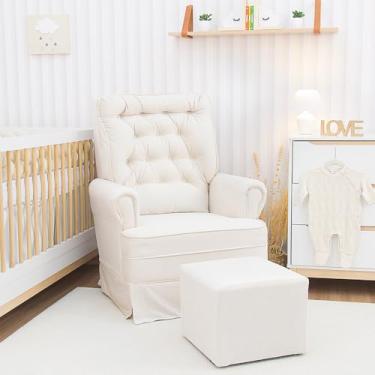 Imagem de Poltrona Amamentação Alice com Puff e Balanço Gariani