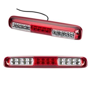 Imagem de Cxdar Terceira 3ª luz de freio, luz de parada de montagem alta de LED para Chevy Silverado GMC Sierra 1500 2500 3500 HD Classic, lâmpada de carga traseira central de teto de cabine traseira, lente