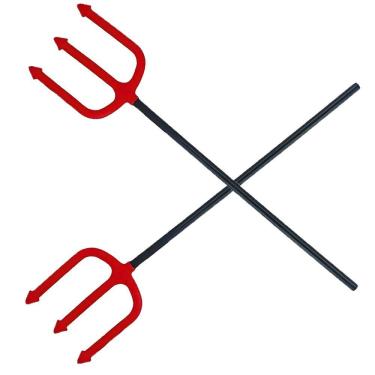 Imagem de Tridente Hallowen Fantasia Carnaval Festa Kit 2 Uni Morte Diabinha Capetinha Dia Das Bruxas Cosplay Decoraçao